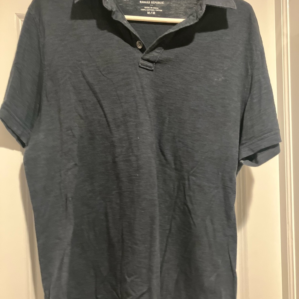 Banana Republic Men's Dark Blue Polo Shirt